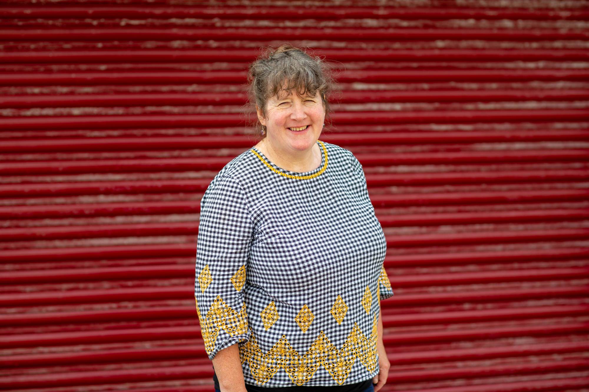 Woman smiling at the camera