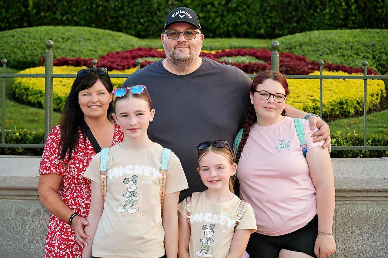 Foster Family Bridgend, mum, dad, three daughters